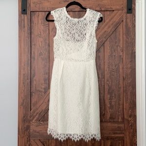 Shoshanna White Scarlett Lace Dress | Size 4